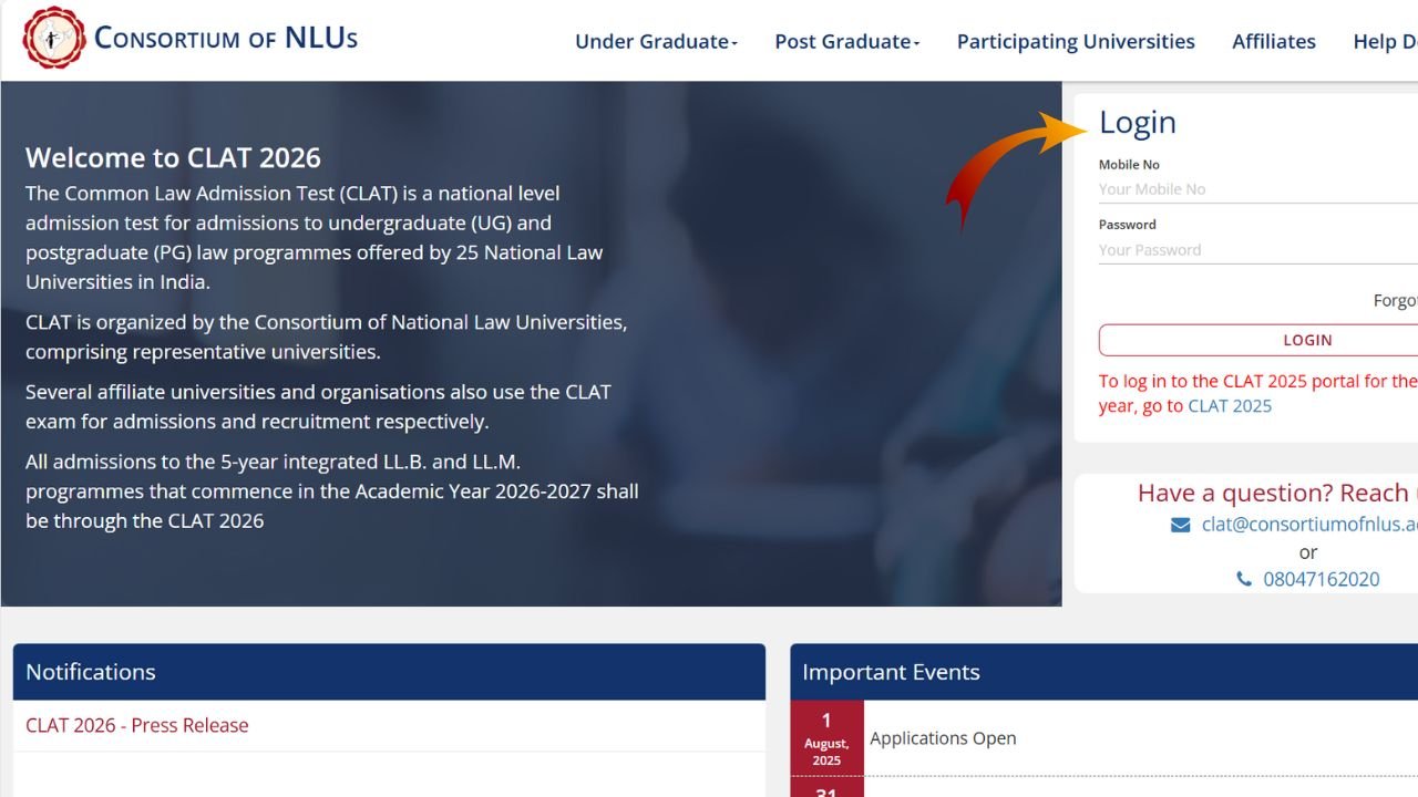 CLAT 2026 Registration