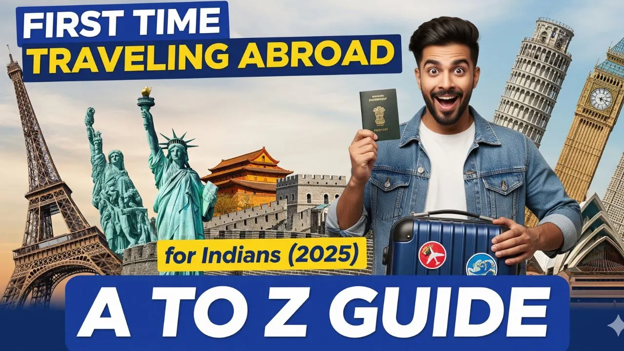 Traveling abroad for the first time From Passport-Visa to Packing, an A to Z Guide for Indians (2025)