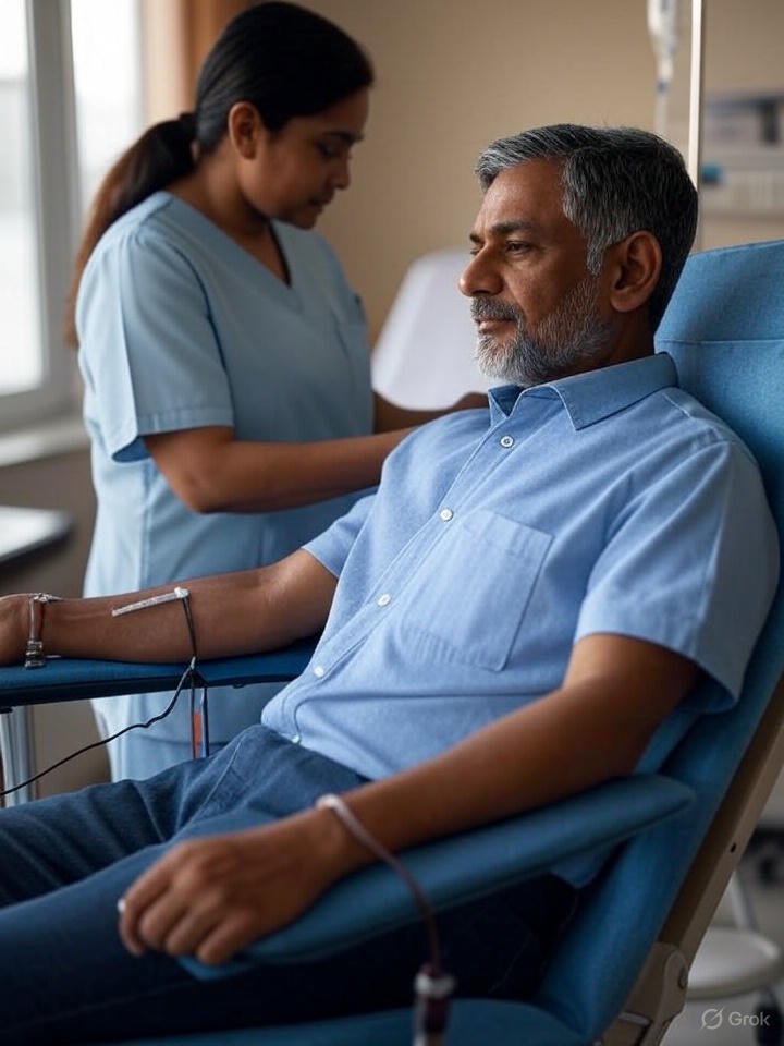 Blood donation process